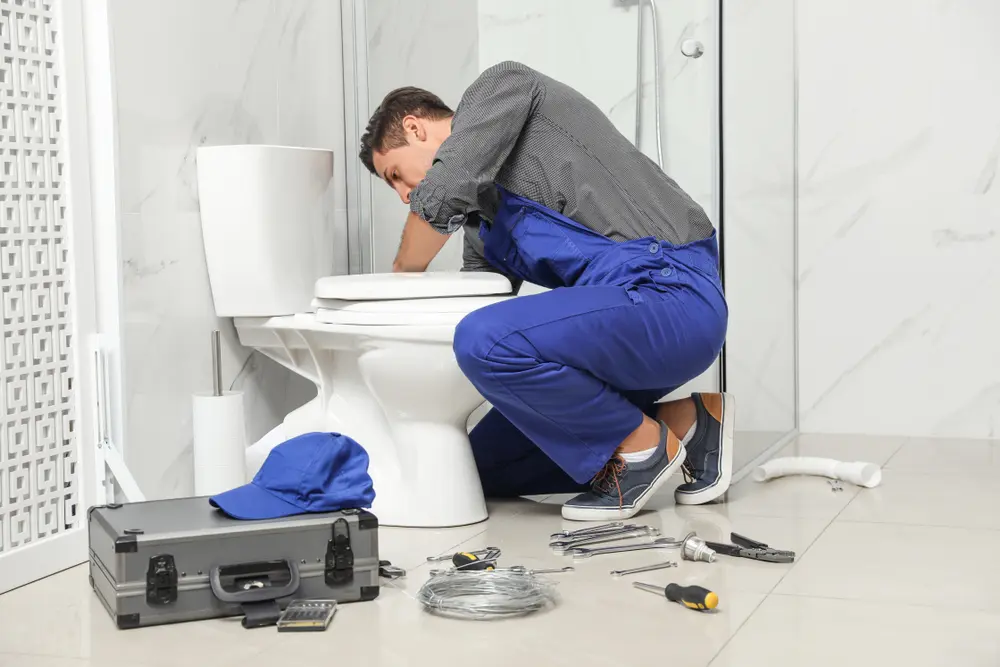 Toilet Installation in Black Hat